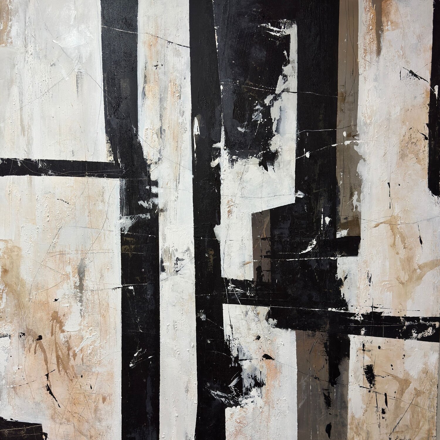 Echoes of Structure Anastasiia Krykun Original painting for sale