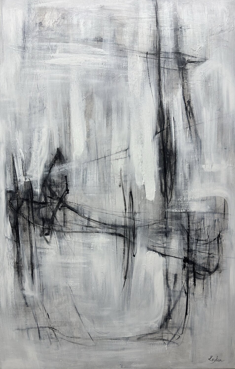 Sculpted Silence Anastasiia Krykun Original painting for sale