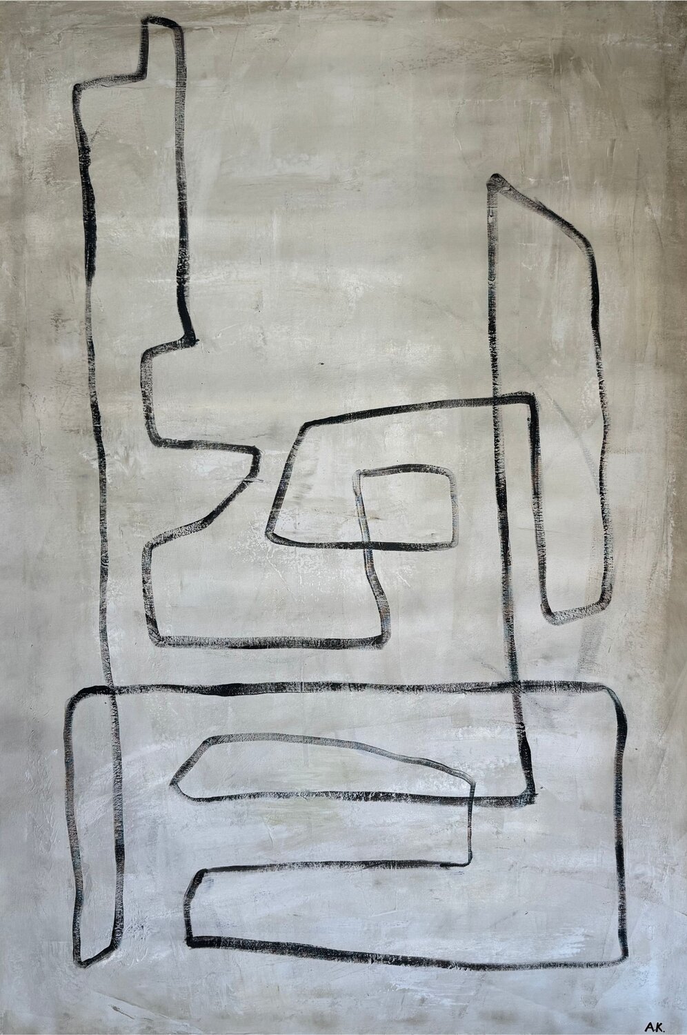 Line of thought Anastasiia Krykun Original painting for sale