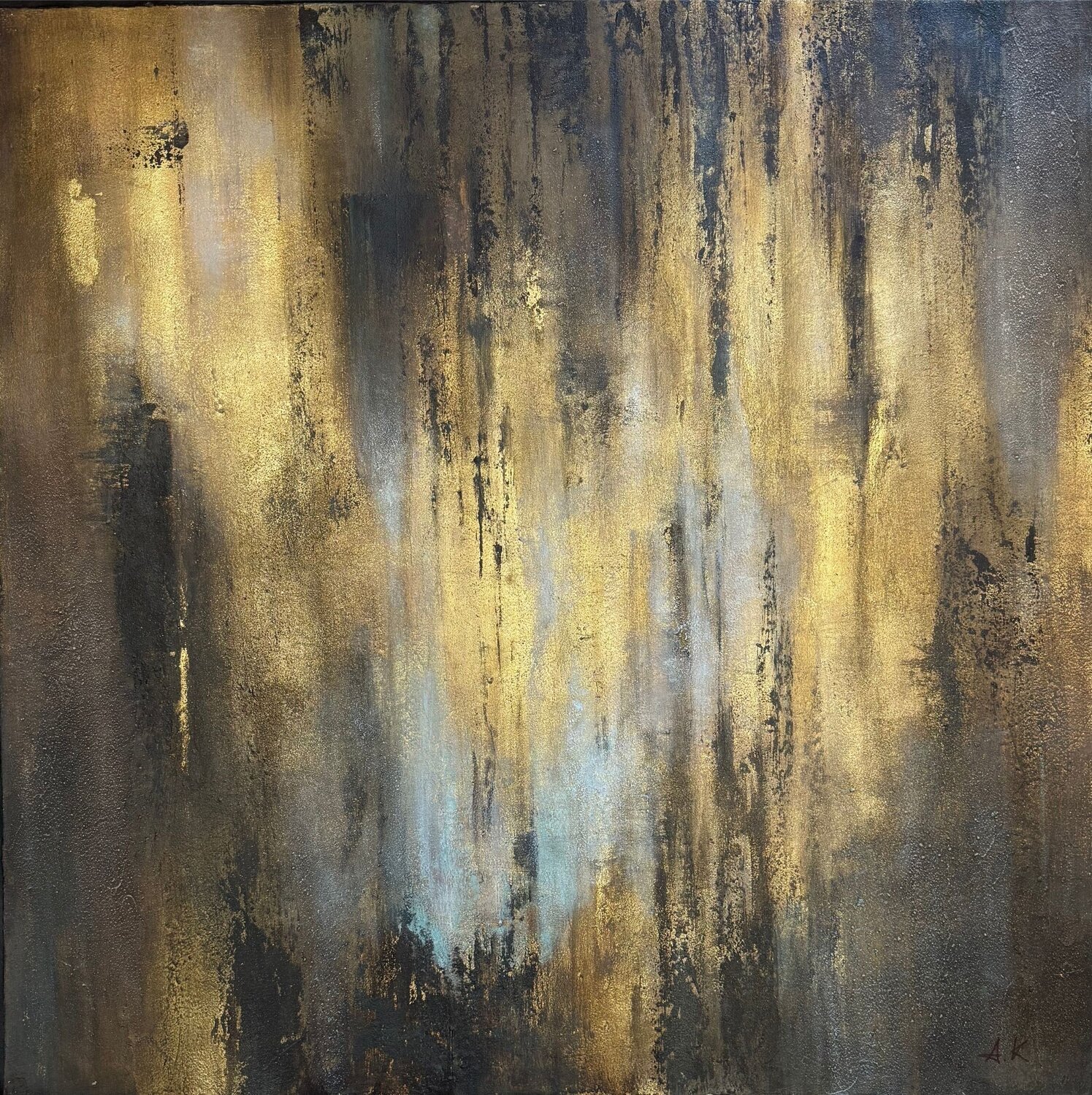 Golden Veil Anastasiia Krykun Original painting for sale