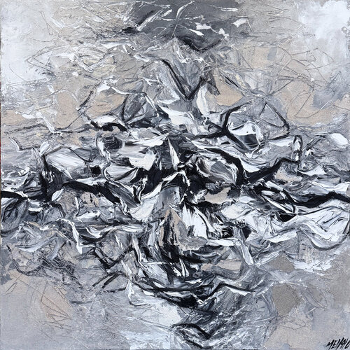 Le cri des mouettes… (PAYSAGE ABSTRAIT 2026) by Olivier Messas, Painting for Sale on Select