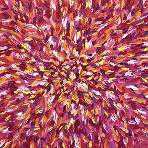 Vibrations ardentes… (EXPRESSION LIBRE 2026) by Olivier Messas, Painting for Sale on Select