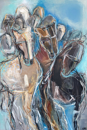 Nomades... (ESPRIT NOMADE 2026) by Olivier Messas, Painting for Sale on Select