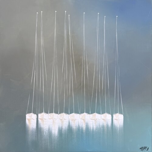 Lumière à l’horizon.… (ESPRIT VOILE 2026) by Olivier Messas, Painting for Sale on Select