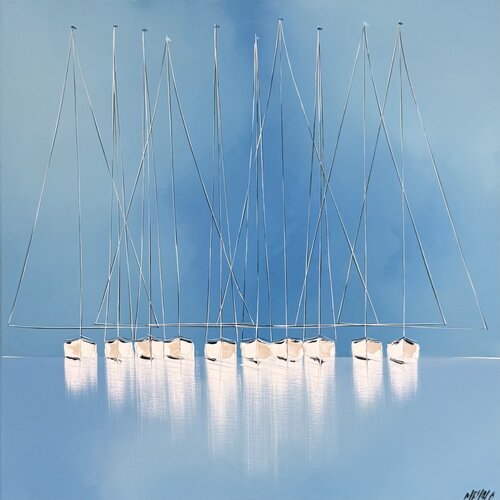 Calme en mer… (ESPRIT VOILE 2026) by Olivier Messas, Painting for Sale on Select