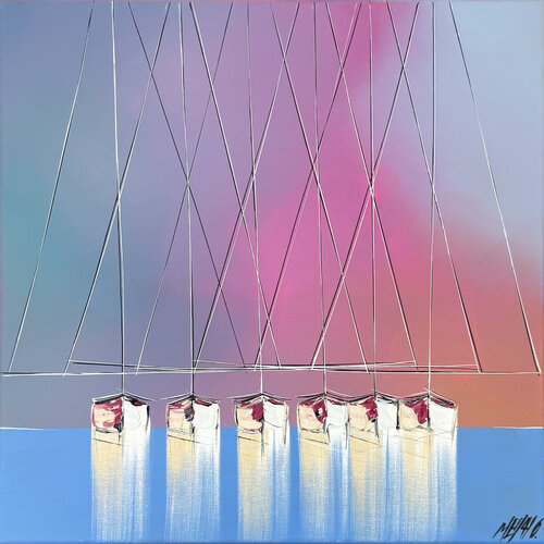 Brise marine… (ESPRIT VOILE 2026) by Olivier Messas, Painting for Sale on Select