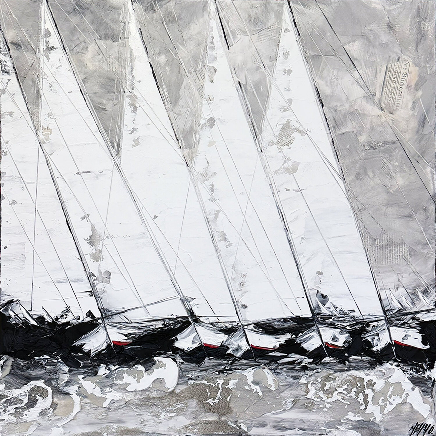 Un vent de liberté… (PAYSAGE ABSTRAIT 2026) Olivier Messas Original painting for sale