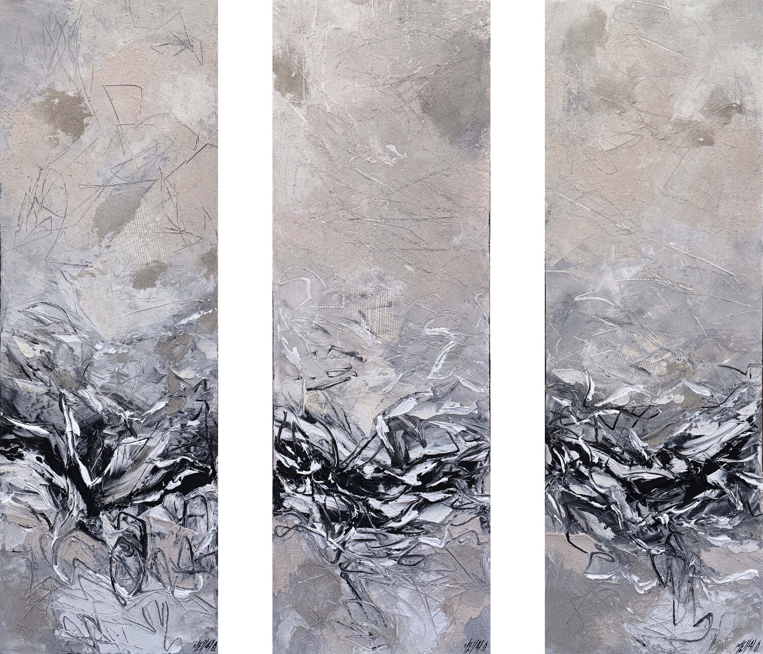 Un ciel de liberté… (PAYSAGE ABSTRAIT 2026) Olivier Messas Original painting for sale