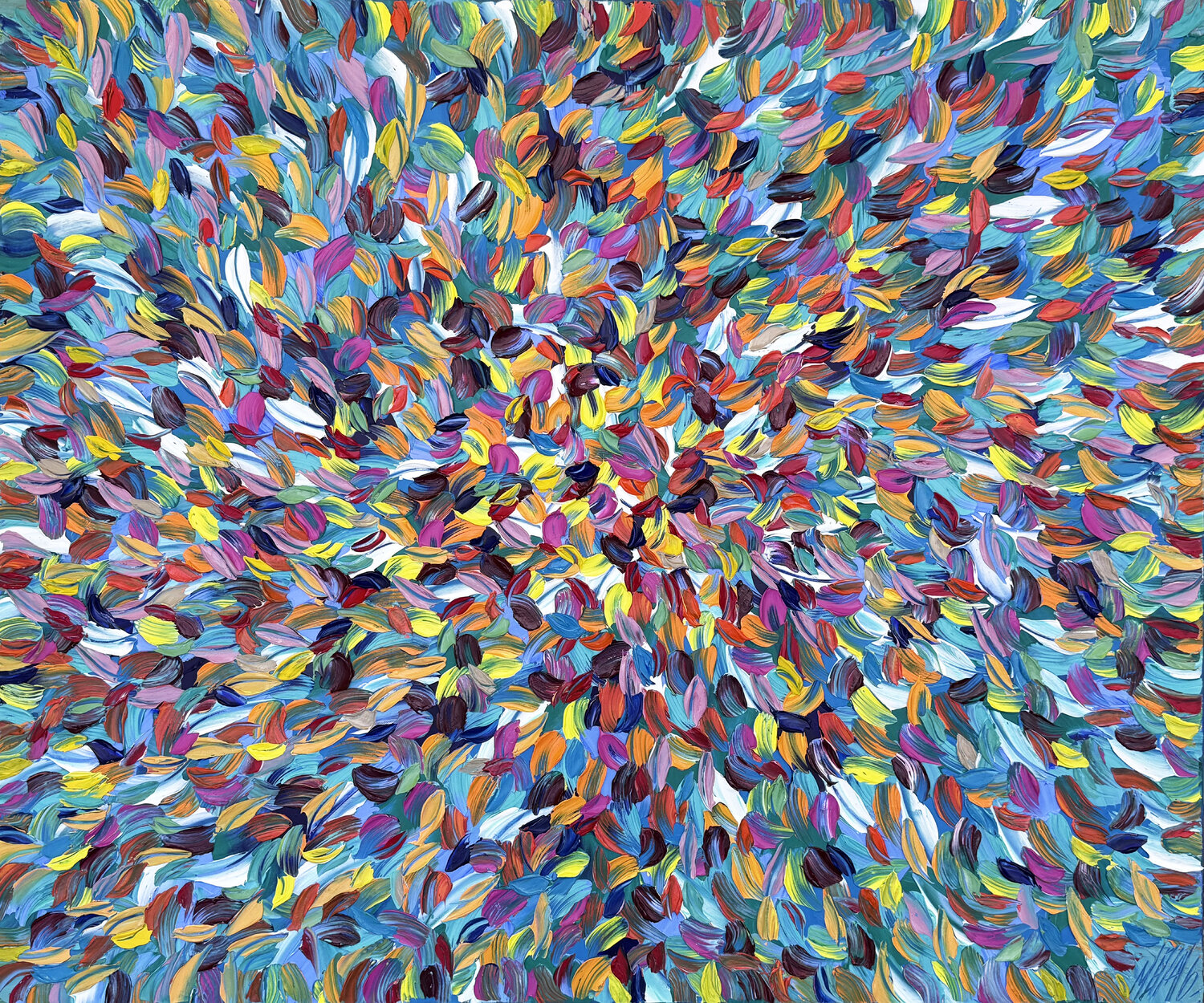 Souffle vital… (EXPRESSION LIBRE 2026) Olivier Messas Original painting for sale