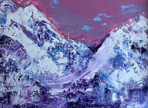 Alpine breath by Liliia Postil, Painting for Sale on Select
