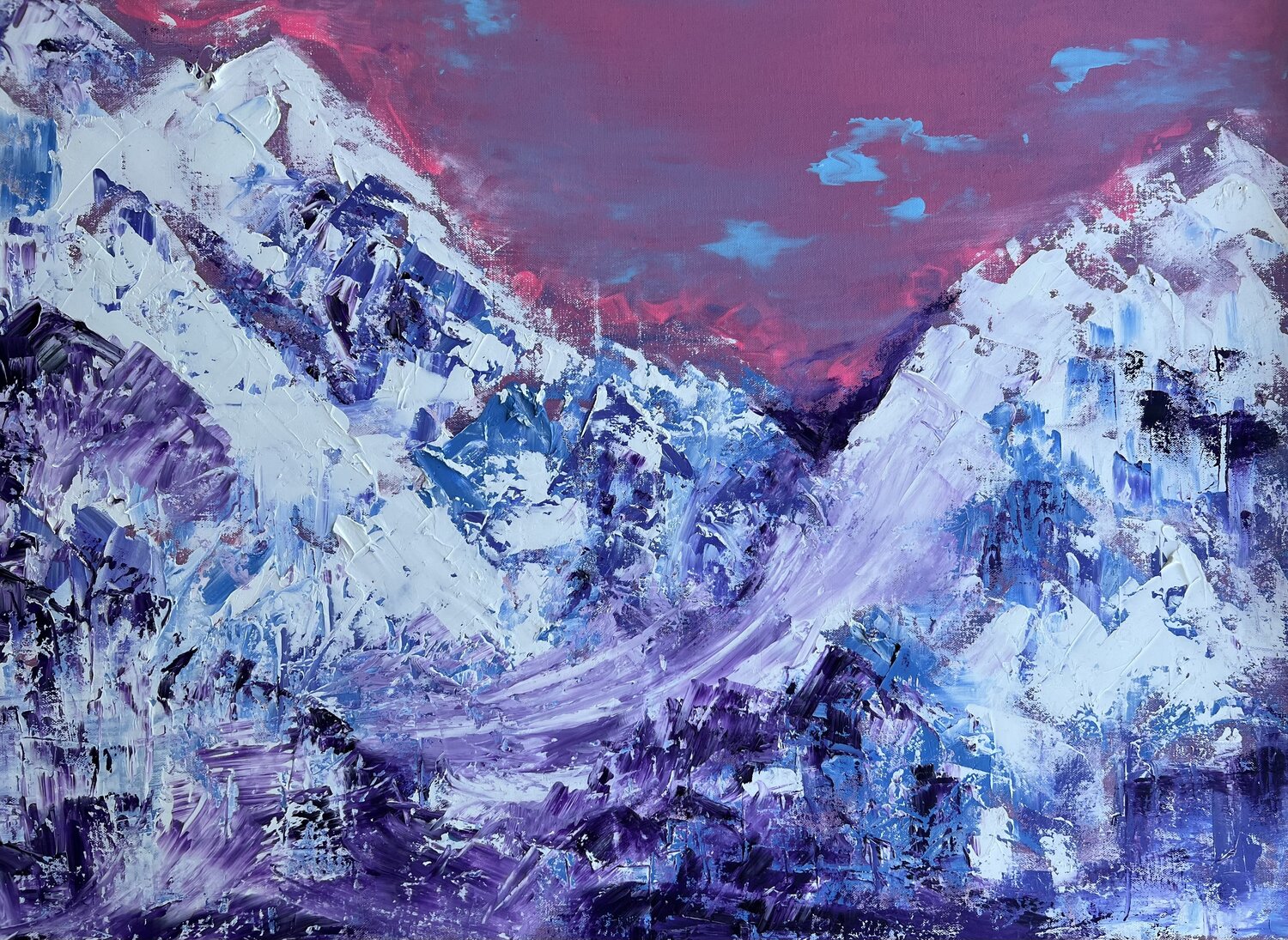 Alpine breath Liliia Postil Original painting for sale