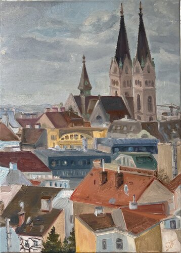 Vienna's view by Iryna Barabash, Painting for Sale on Select
