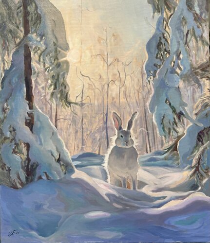 The Silent Encounter by Iryna Barabash, Painting for Sale on Select