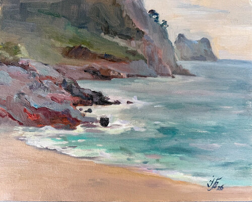 Echo of the Shore by Iryna Barabash, Painting for Sale on Select