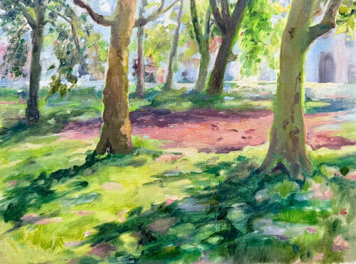 Where the Sun Rests by Iryna Barabash, Painting for Sale on Select