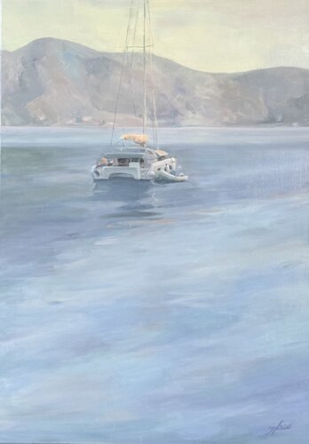 Before the Island wakes by Iryna Barabash, Painting for Sale on Select