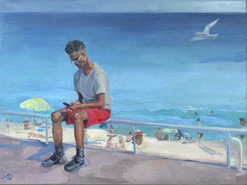 While You Were Looking Down by Iryna Barabash, Painting for Sale on Select