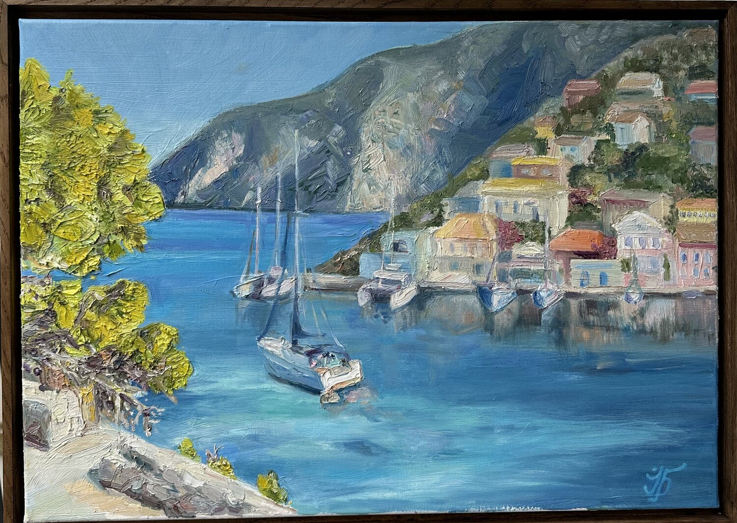 Life on a yacht Iryna Barabash Original painting for sale