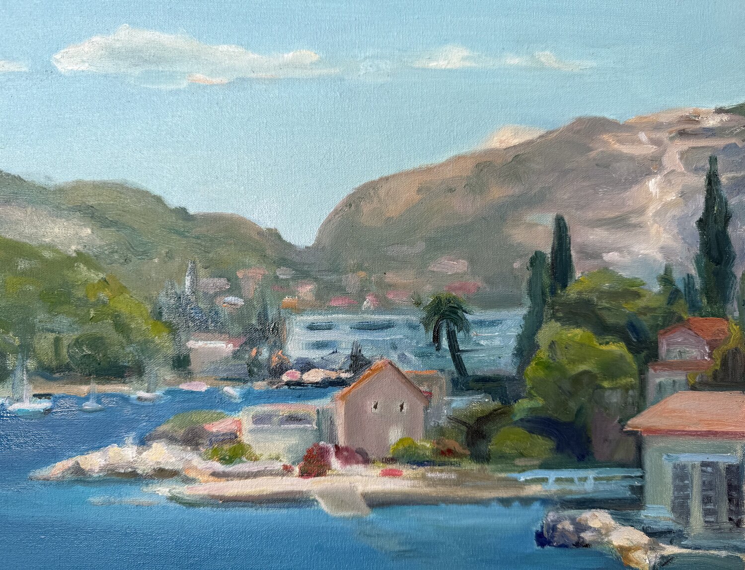 View from Mlini Iryna Barabash Original painting for sale