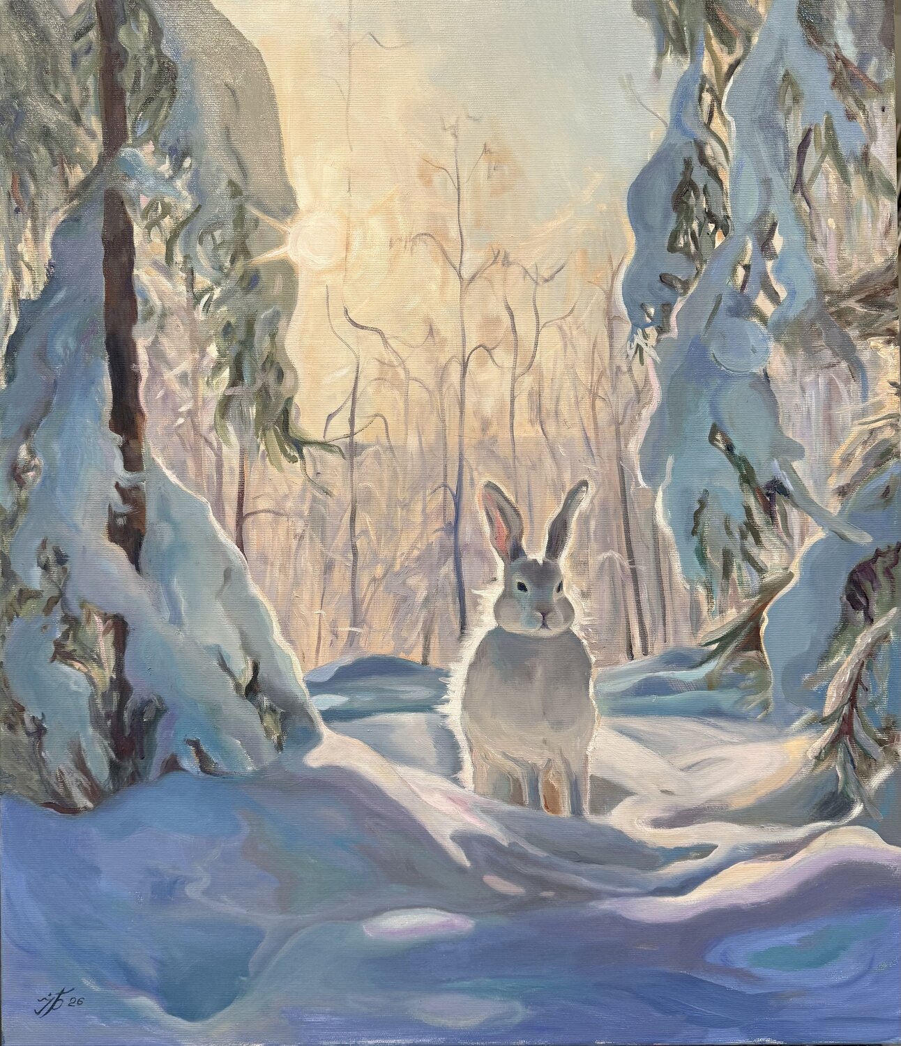 The Silent Encounter Iryna Barabash Original painting for sale