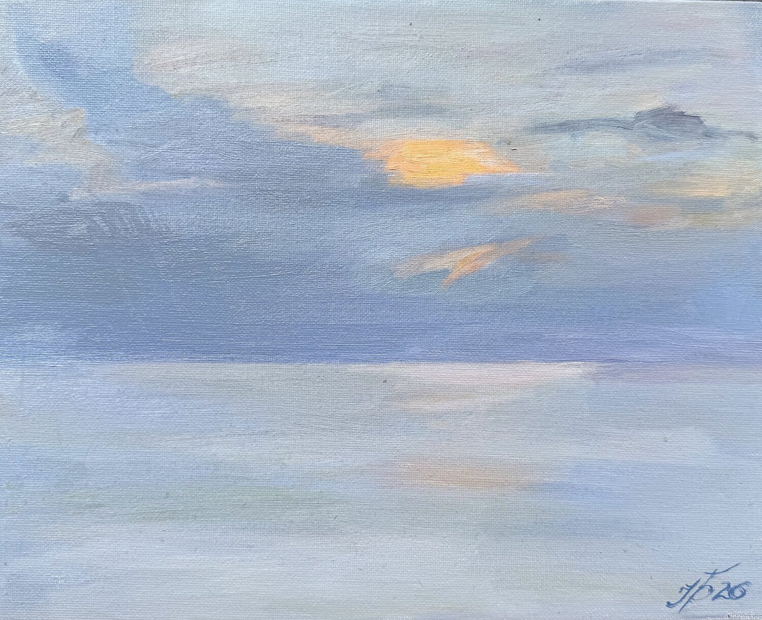 Sea light and silence Iryna Barabash Original painting for sale
