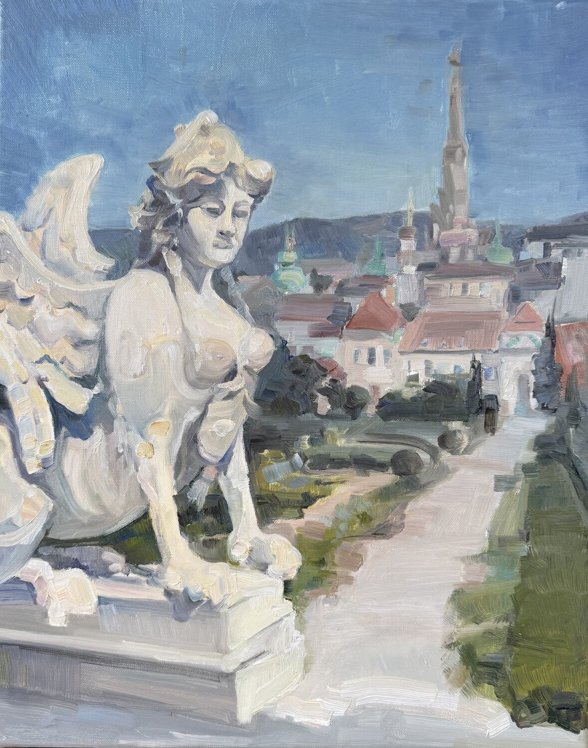 The Silent Guardian of Belvedere Iryna Barabash Original painting for sale