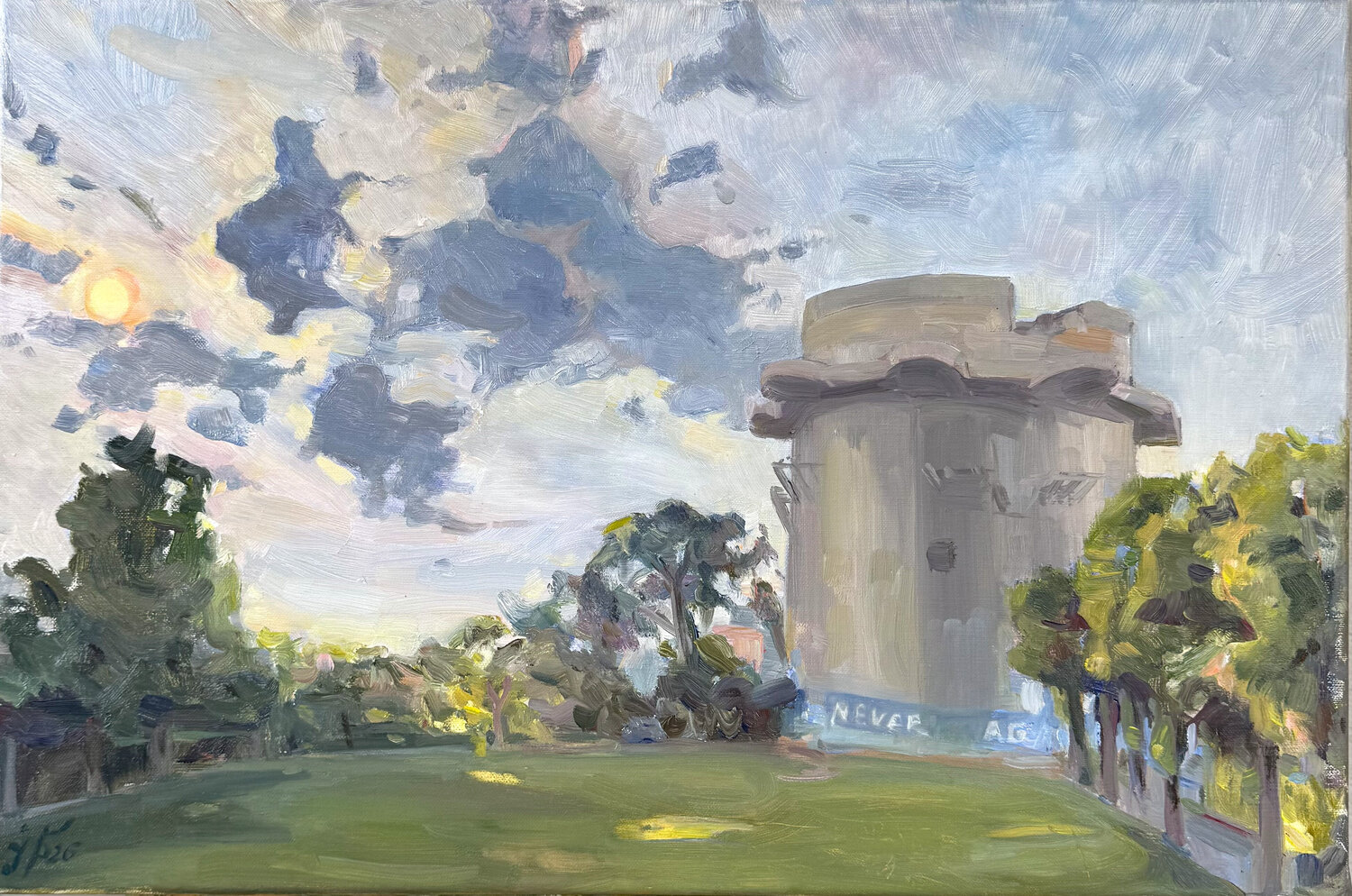 Everning in Augarten Iryna Barabash Original painting for sale