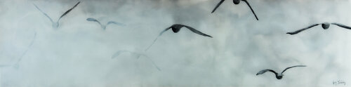 Gulls Ahead! by Kay Sleking, Painting for Sale on Select