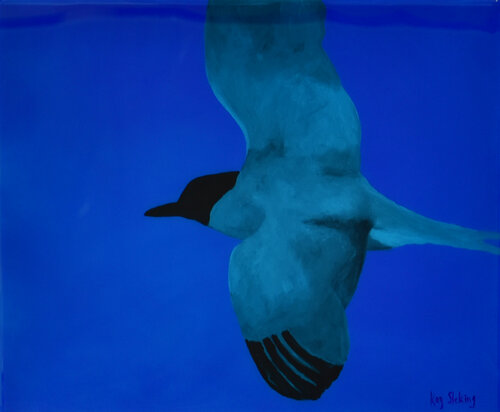 Night Flight I by Kay Sleking, Painting for Sale on Select