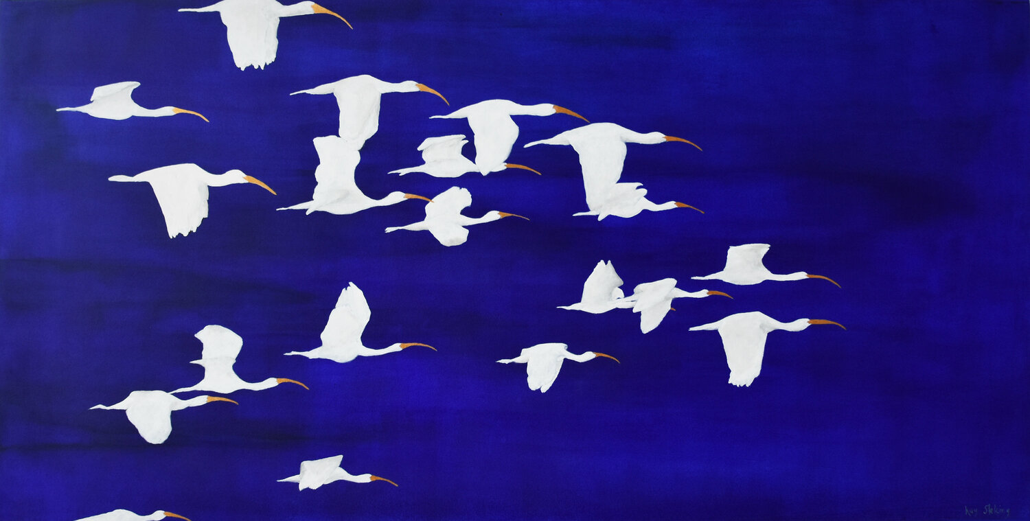 Soul Birds - Collateral Happiness I Kay Sleking Original painting for sale