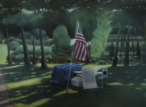 Yard Sale, Fourth of July by Stephen Remick, Painting for Sale on Select