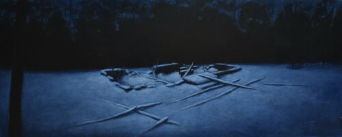 Witness (Old Cellar Hole in the Woods) by Stephen Remick, Painting for Sale on Select