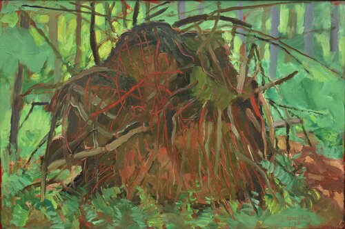 Uprooted (Plein air version 1) by Stephen Remick, Painting for Sale on Select