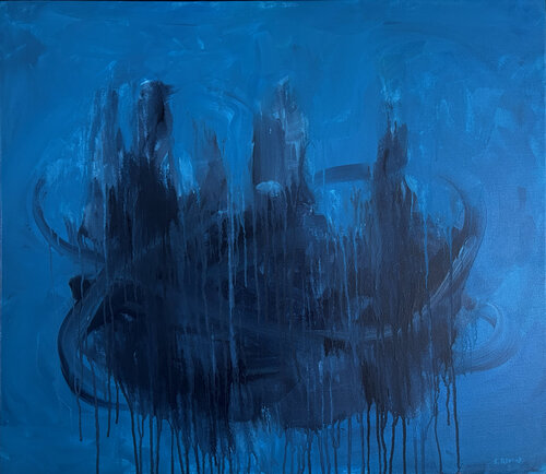 Blue Fusion by Stephen Remick, Painting for Sale on Select