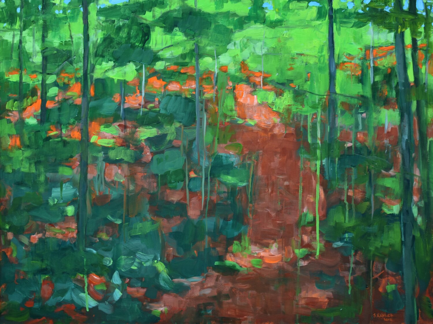 Up the Hill Stephen Remick Original painting for sale