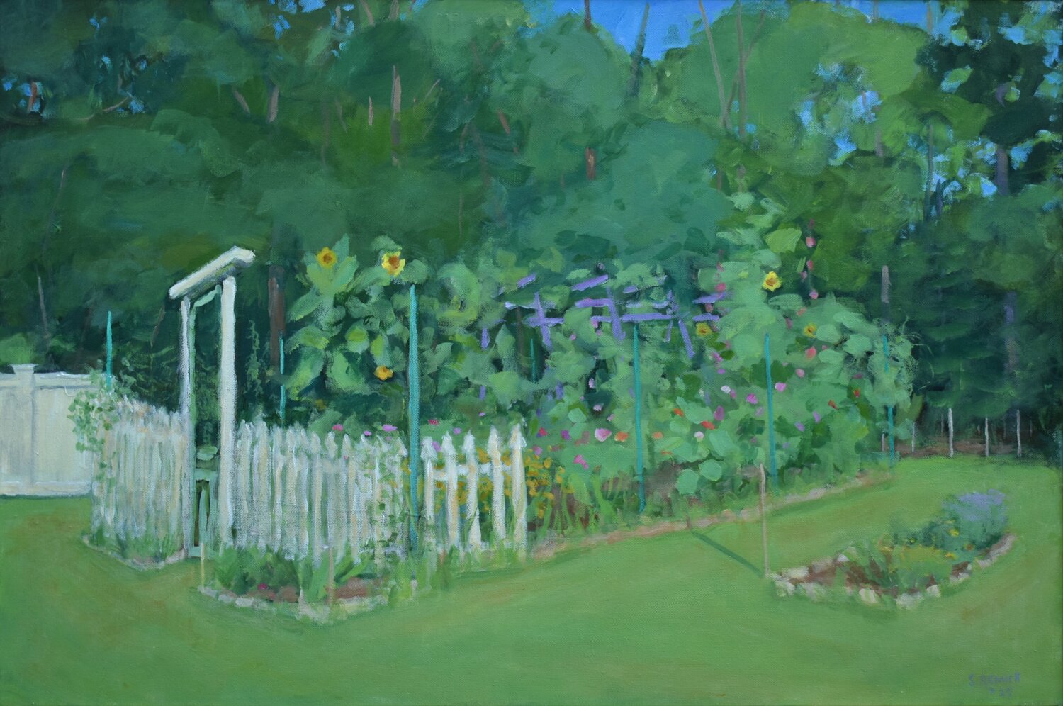 The Early Morning Garden Stephen Remick Original painting for sale