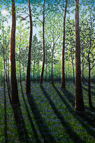 Evening Shades Of Spring by Hazel Thomson, Painting for Sale on Select