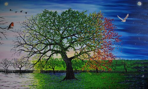 "Hope" An Oak of Our age by Hazel Thomson, Painting for Sale on Select