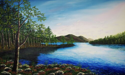 Dawn Light by Hazel Thomson, Painting for Sale on Select