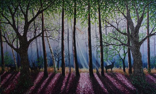Twilight Dance by Hazel Thomson, Painting for Sale on Select