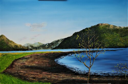 Sapling Along Loch Goil von Hazel Thomson, Malerei kaufen auf Select
