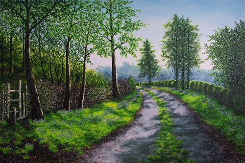 A Walk in Spring by Hazel Thomson, Painting for Sale on Select