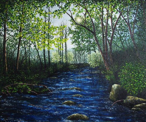 Forest River von Hazel Thomson, Malerei kaufen auf Select