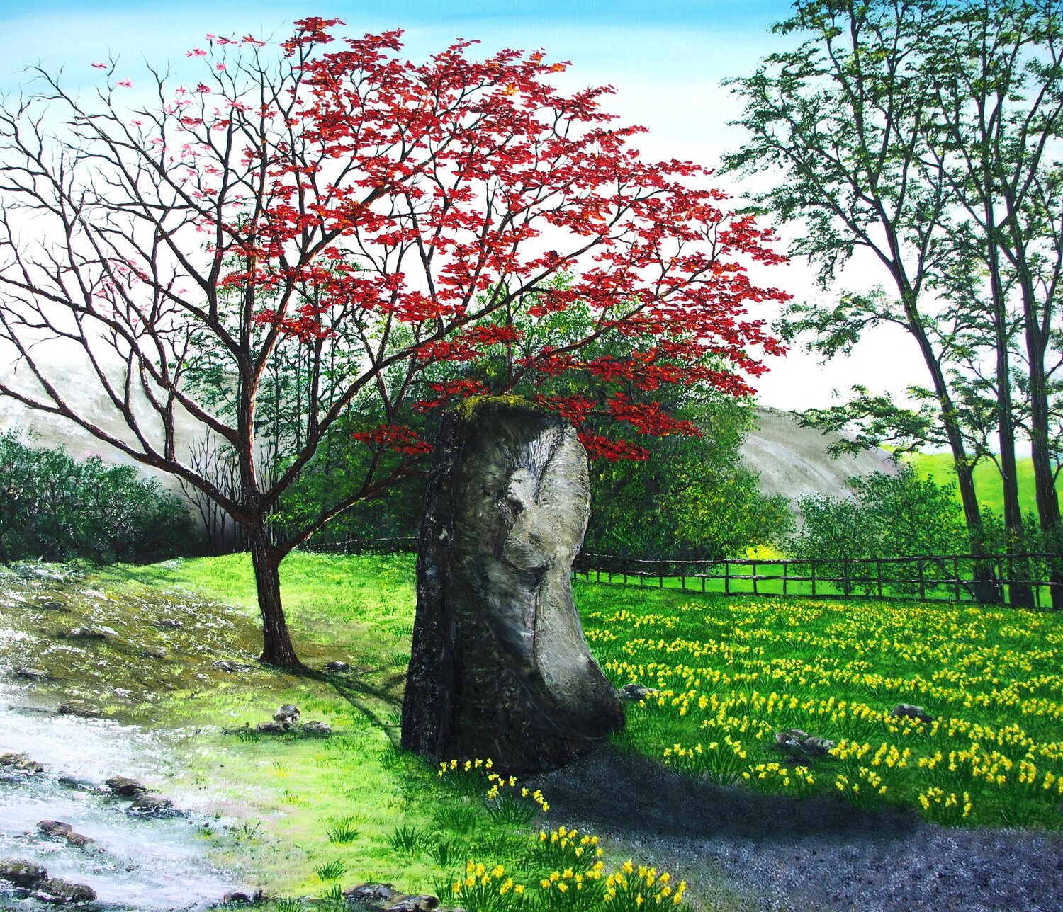 A Climate Prayer Hazel Thomson Original painting for sale