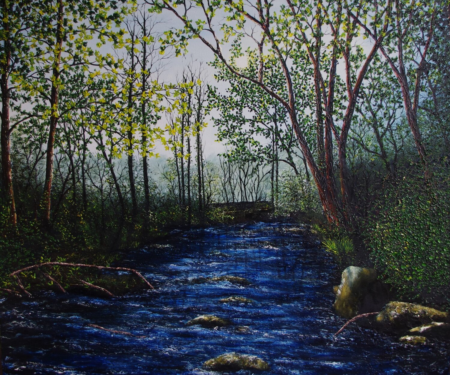 Forest River Hazel Thomson Original painting for sale