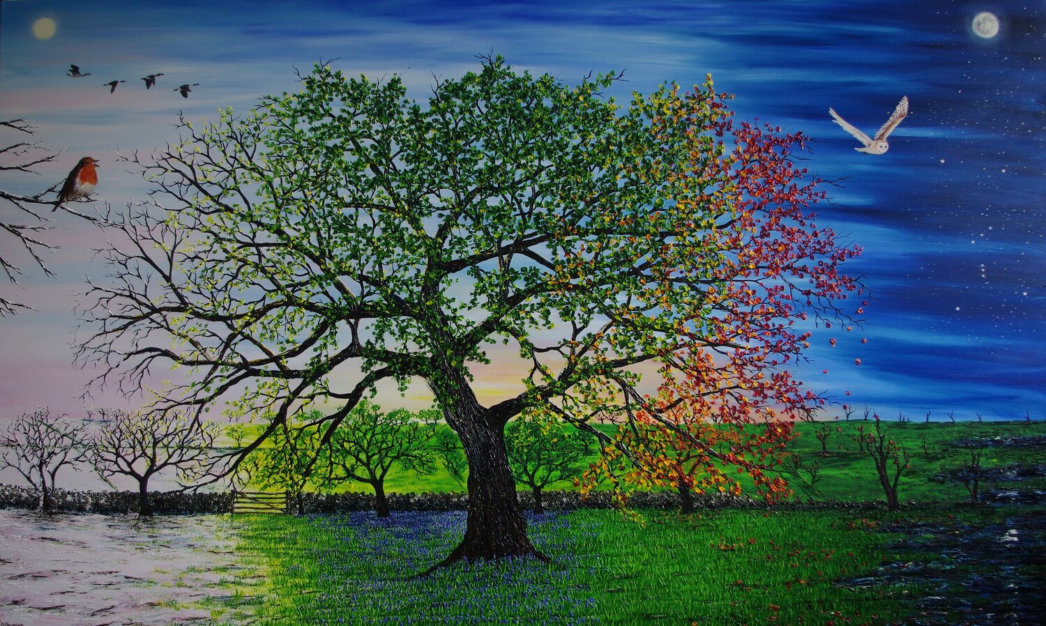 "Hope" An Oak of Our age Hazel Thomson Original painting for sale