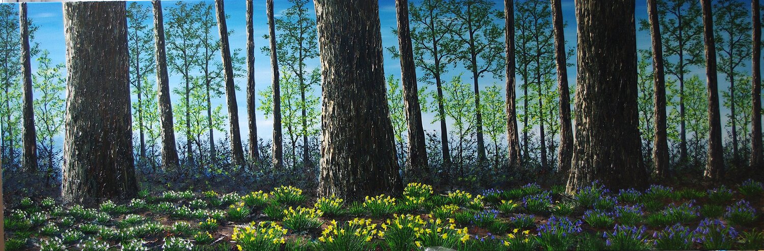 3 Stages Of Spring Hazel Thomson Original painting for sale