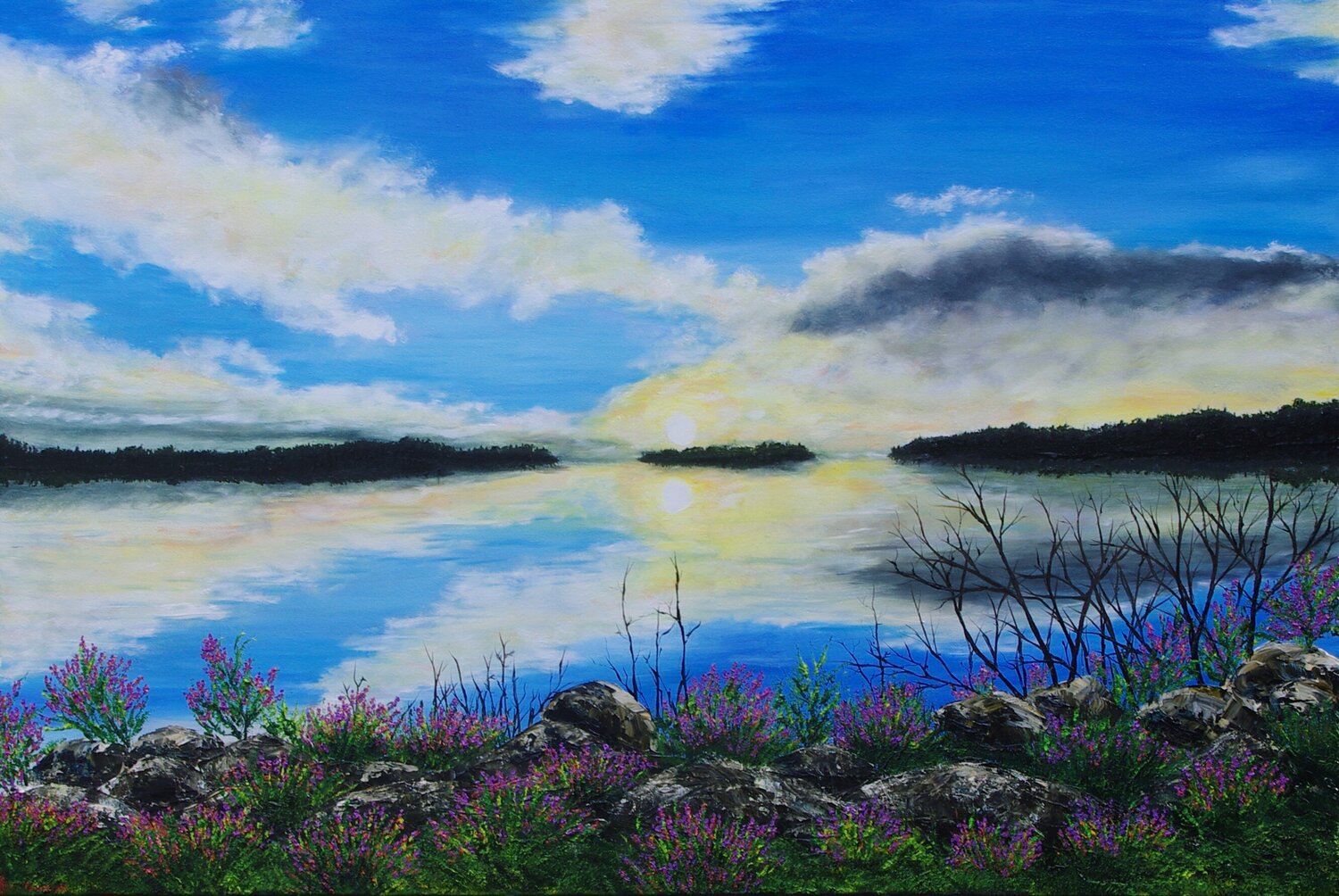 Scottish Sunset Hazel Thomson Original painting for sale