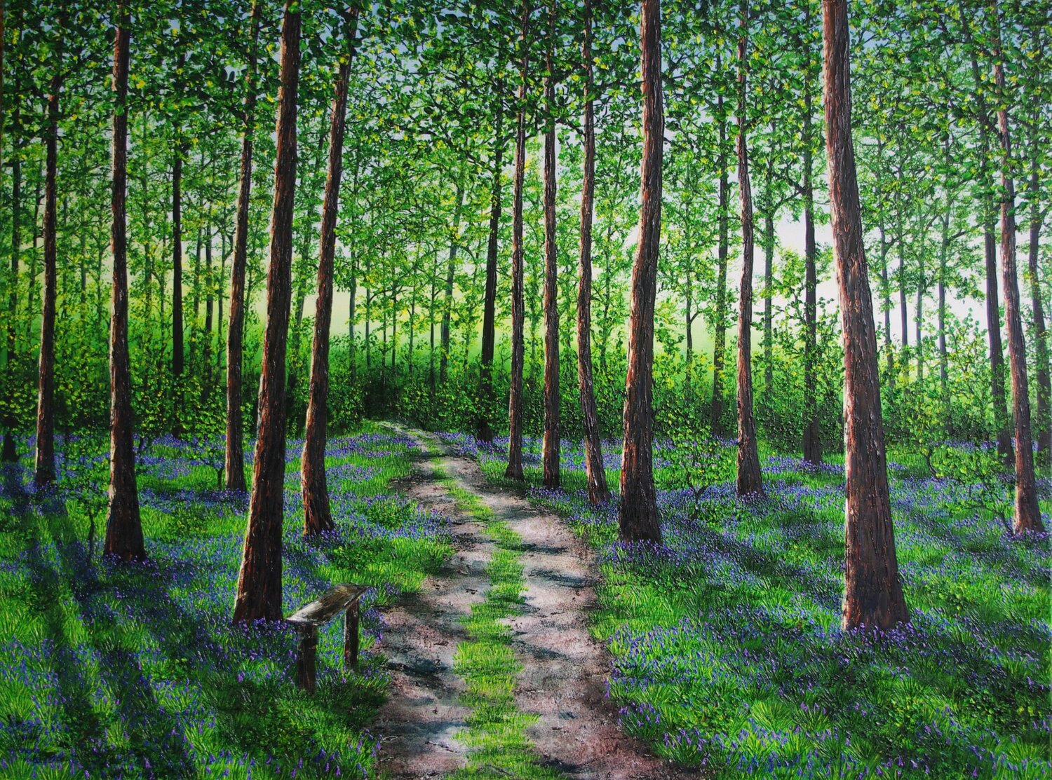 contemplating Spring Hazel Thomson Original painting for sale