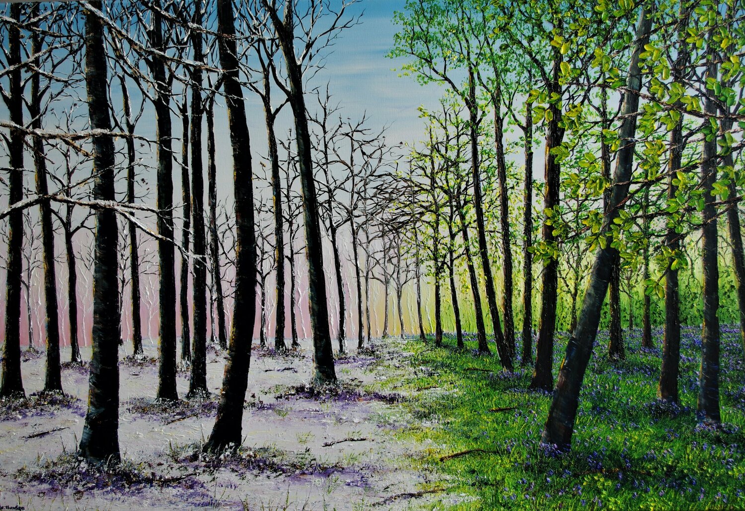Winter to Spring Hazel Thomson Original painting for sale